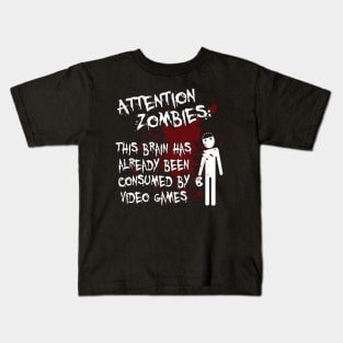 Attention Zombies Kids T-Shirt